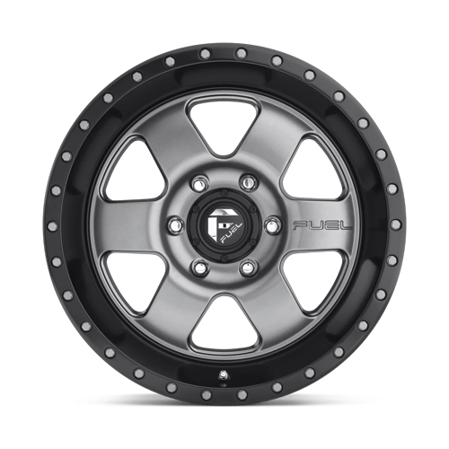 Fuel Off-Road Aluminum Wheels 17X9 Podium D619 Matte Gunmetal Black Bead Ring