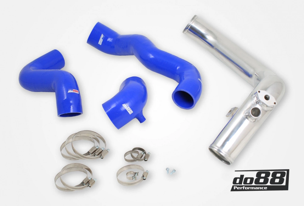 do88 - SAAB 9-3 99-02 T7 Pressure pipe with Blue hoses - PP-03-OG93R