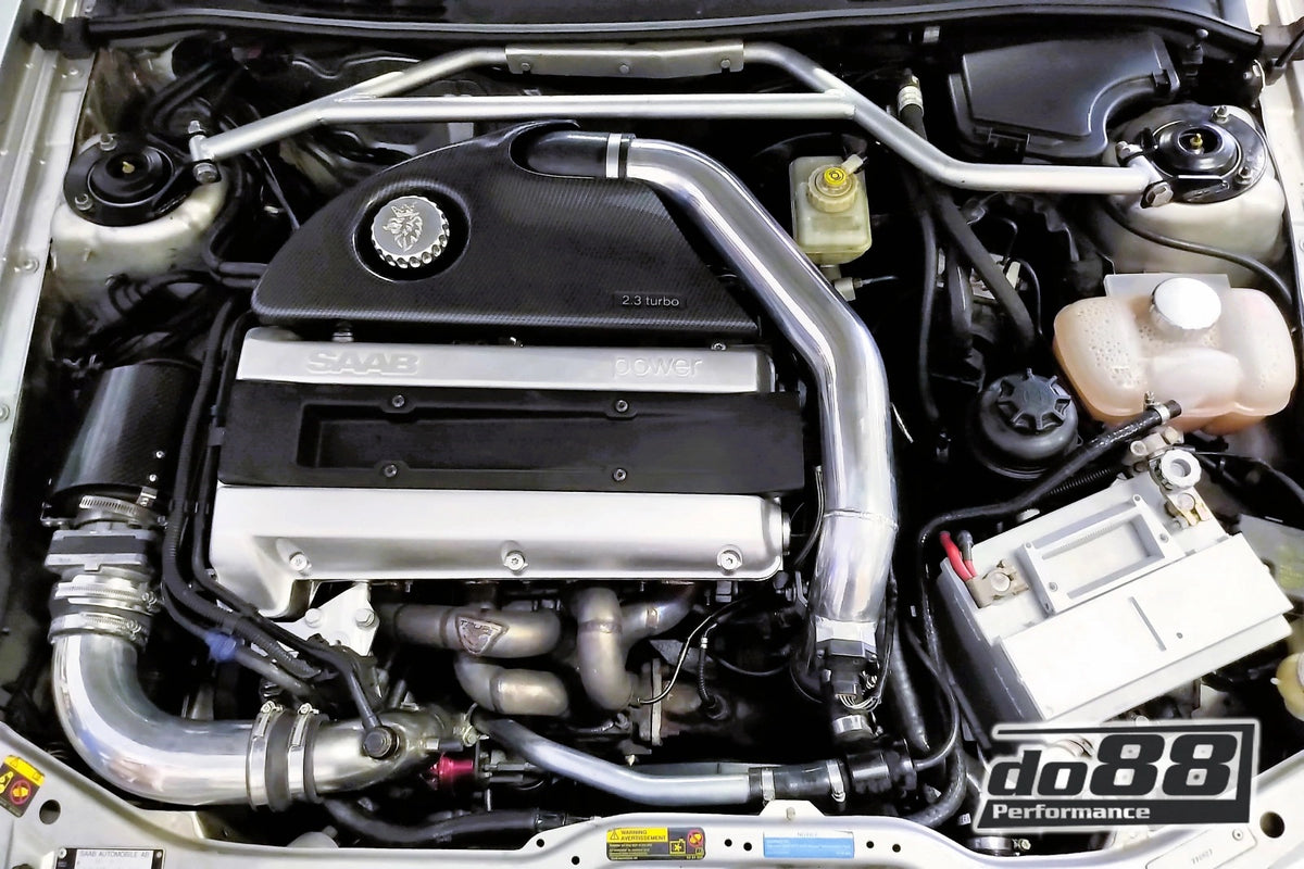 do88 - SAAB 9-3 99-02 T7 Pressure pipe with Blue hoses - PP-03-OG93R