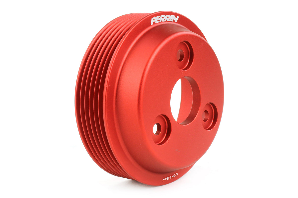 Perrin 2022 Subaru BRZ/GR86 Water Pump Pulley - Red - PSP-ENG-113RD