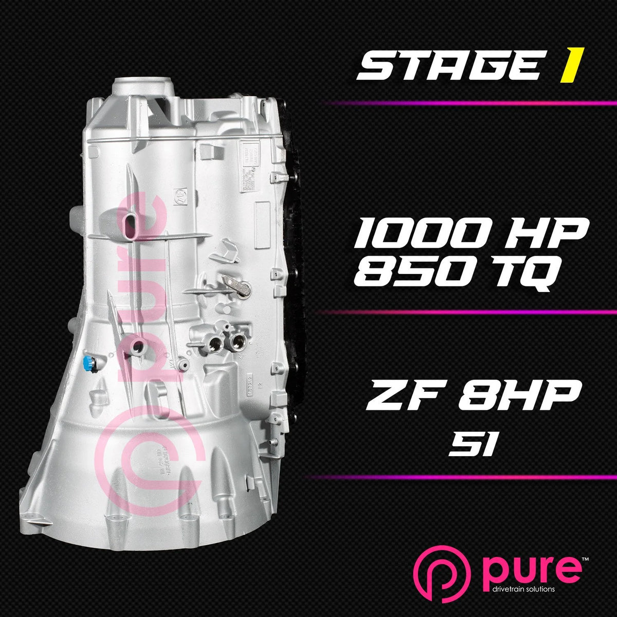Pure Drivetrain 8HP51 High Performance Transmission Hard Parts Kit - AWD - Stage 1 - 12-94-1000