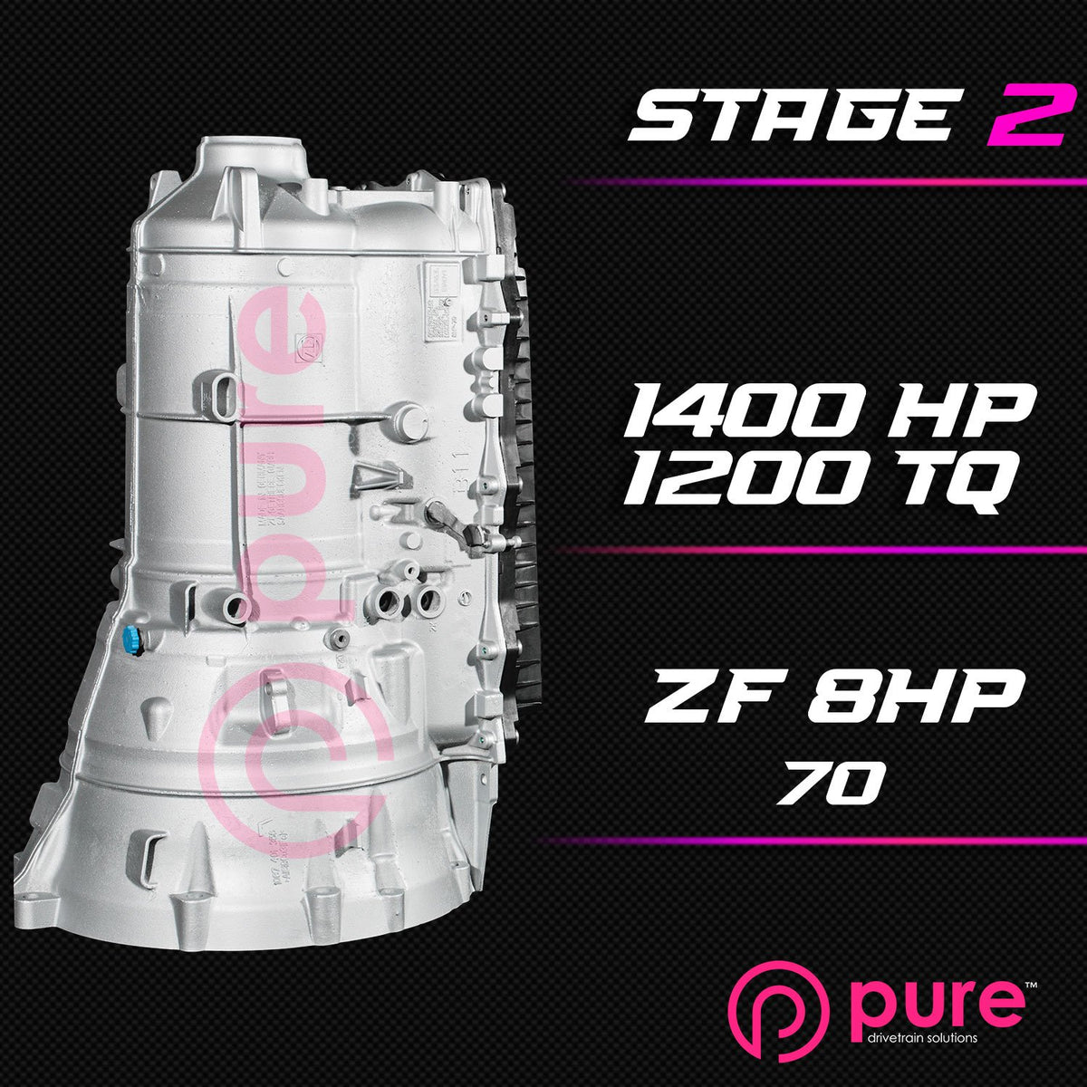 Pure Drivetrain 8HP70 High Performance Transmission Hard Parts Kit - AWD - Stage 2 - 12-89-2000