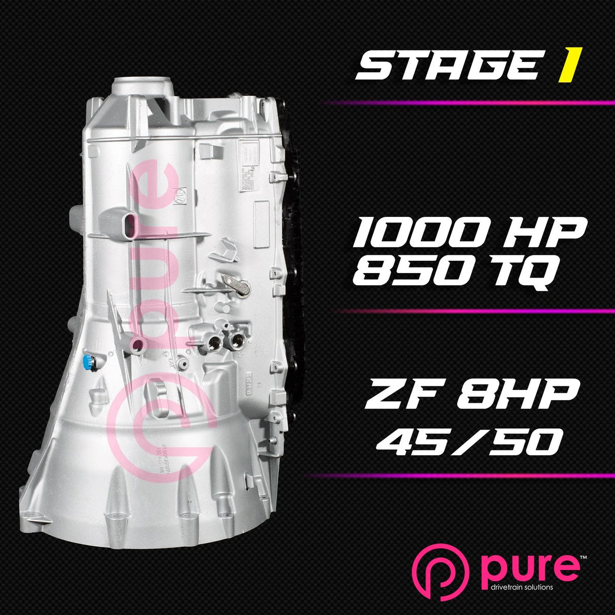 Pure Drivetrain 8HP45 High Performance Transmission Hard Parts Kit - RWD - Stage 1 - 12-99-1000