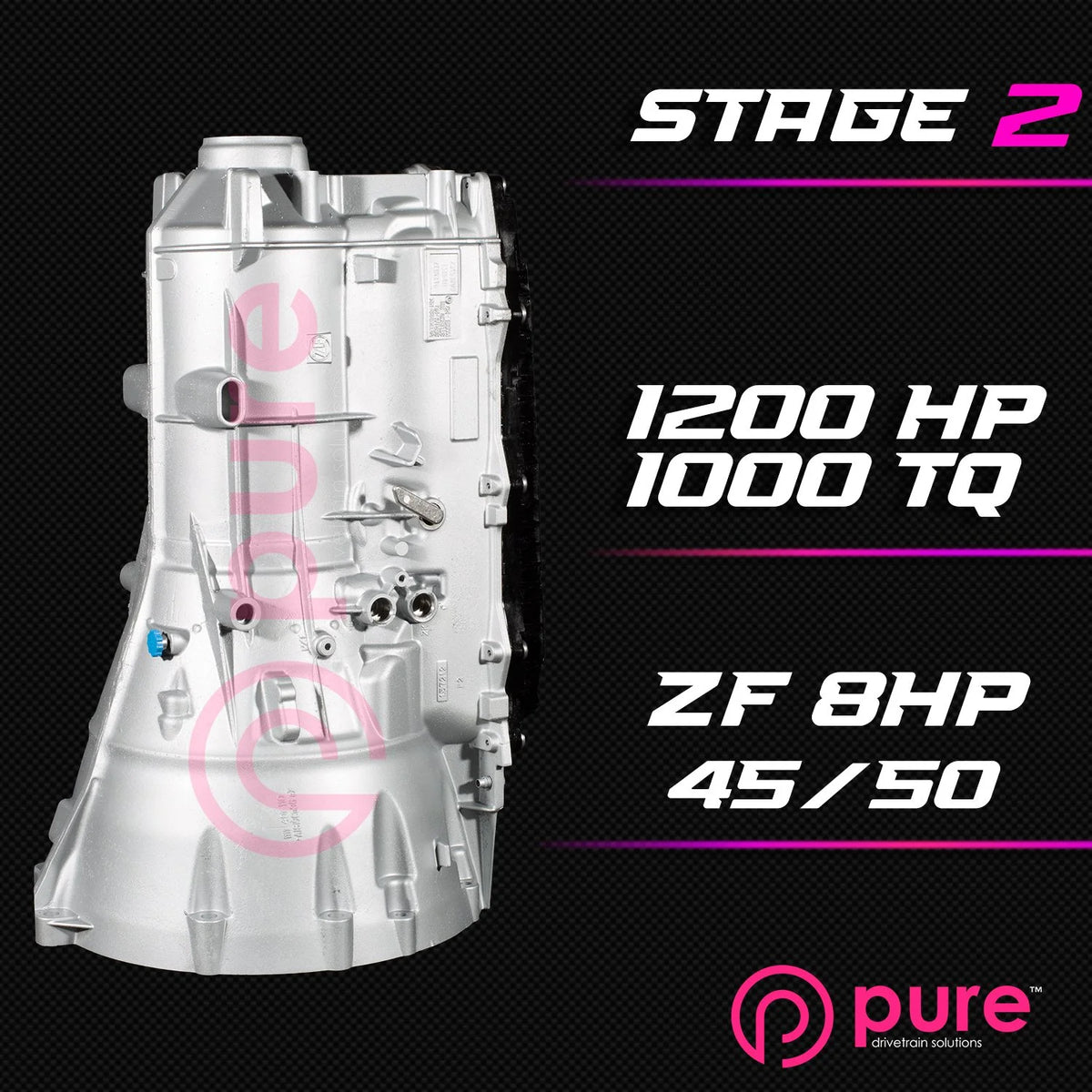 Pure Drivetrain 8HP45 High Performance Transmission Hard Parts Kit - RWD - Stage 2 - 12-99-2000