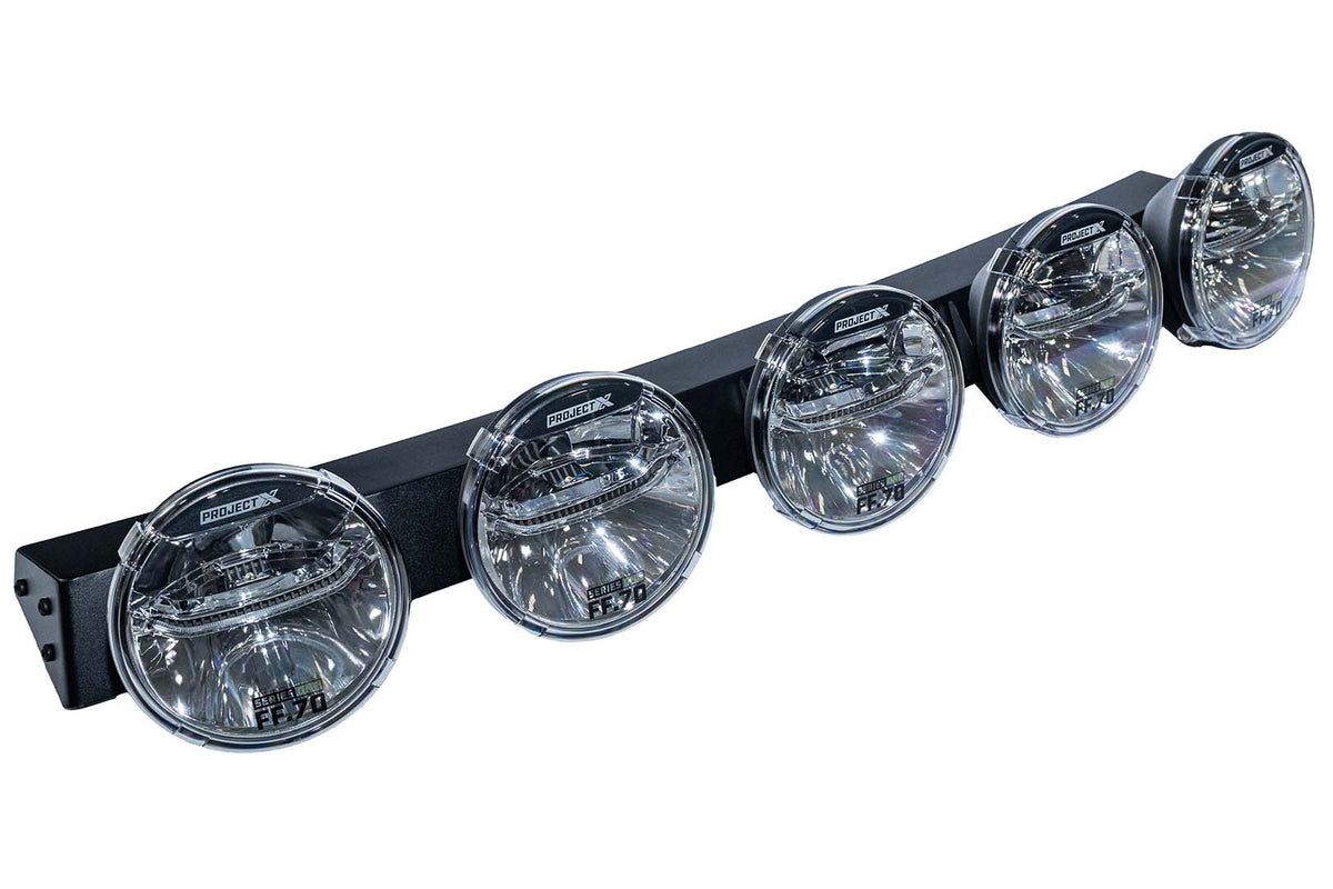RTR Vehicles - RTR Light Bar w/ PROJECT X FF.70 Lights (21+ Bronco - ALL/22+ Bronco Raptor)