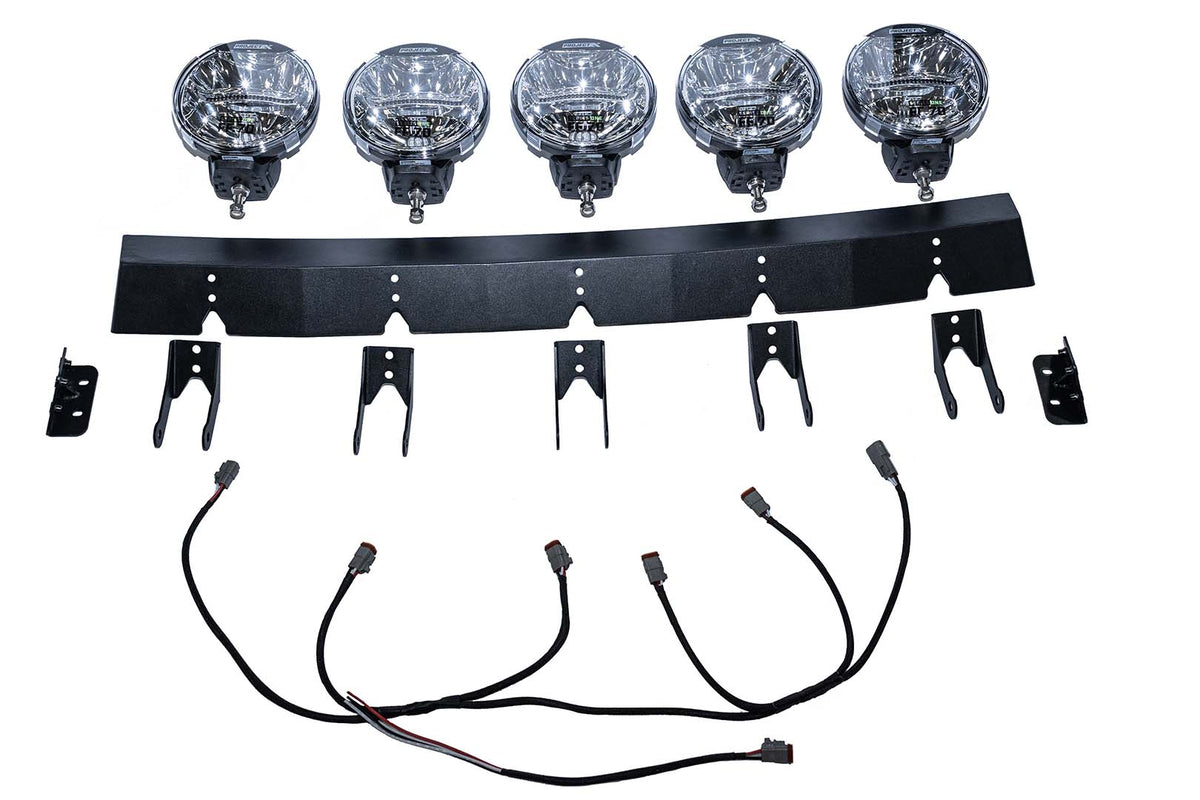 RTR Vehicles - RTR Light Bar w/ PROJECT X FF.70 Lights (21+ Bronco - ALL/22+ Bronco Raptor)
