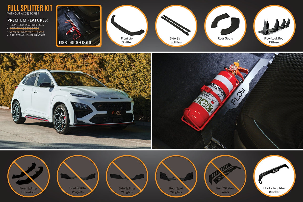 Flow Designs - Kona N Full Lip Splitter Set