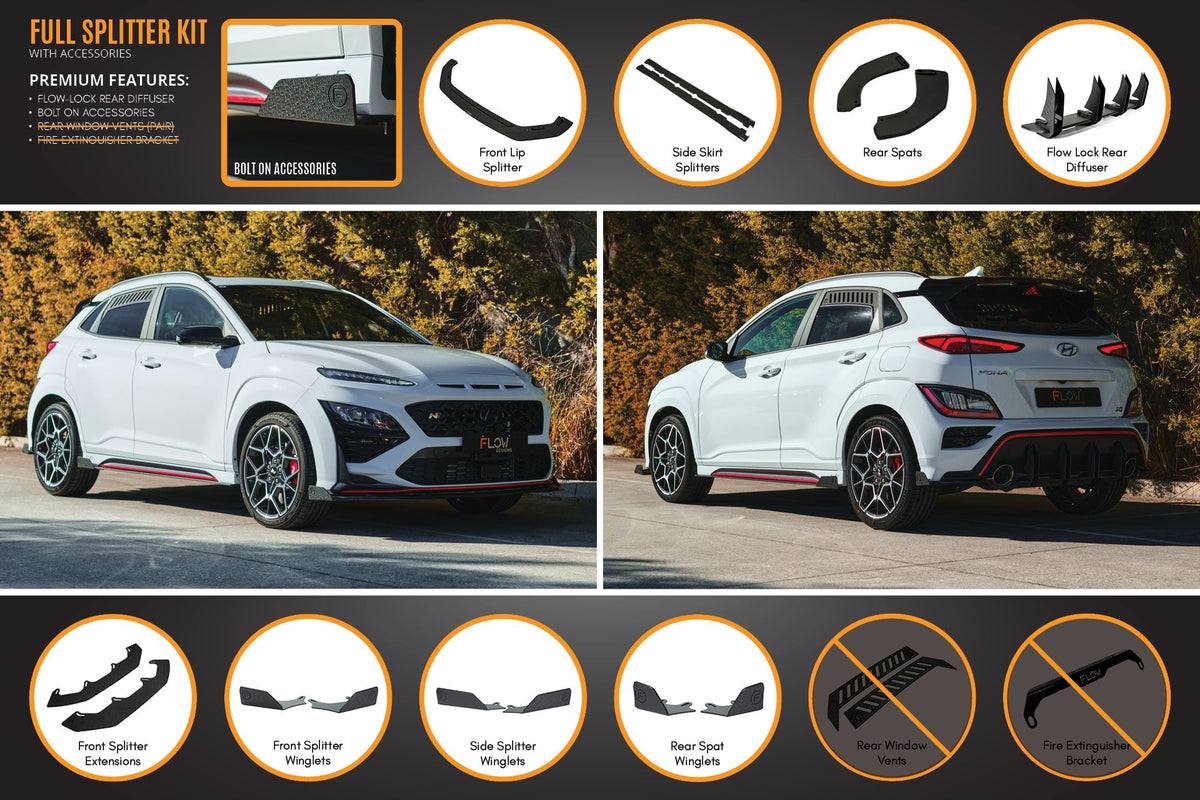 Flow Designs - Kona N Full Lip Splitter Set