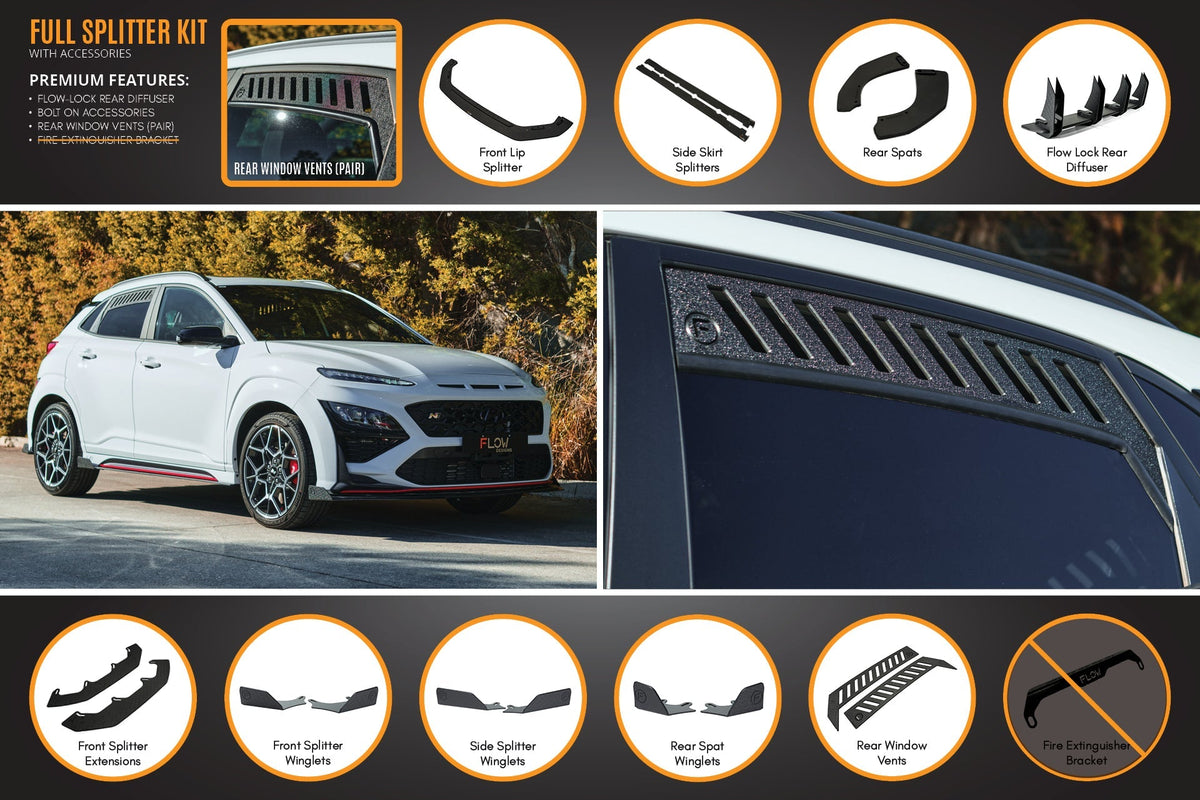 Flow Designs - Kona N Full Lip Splitter Set