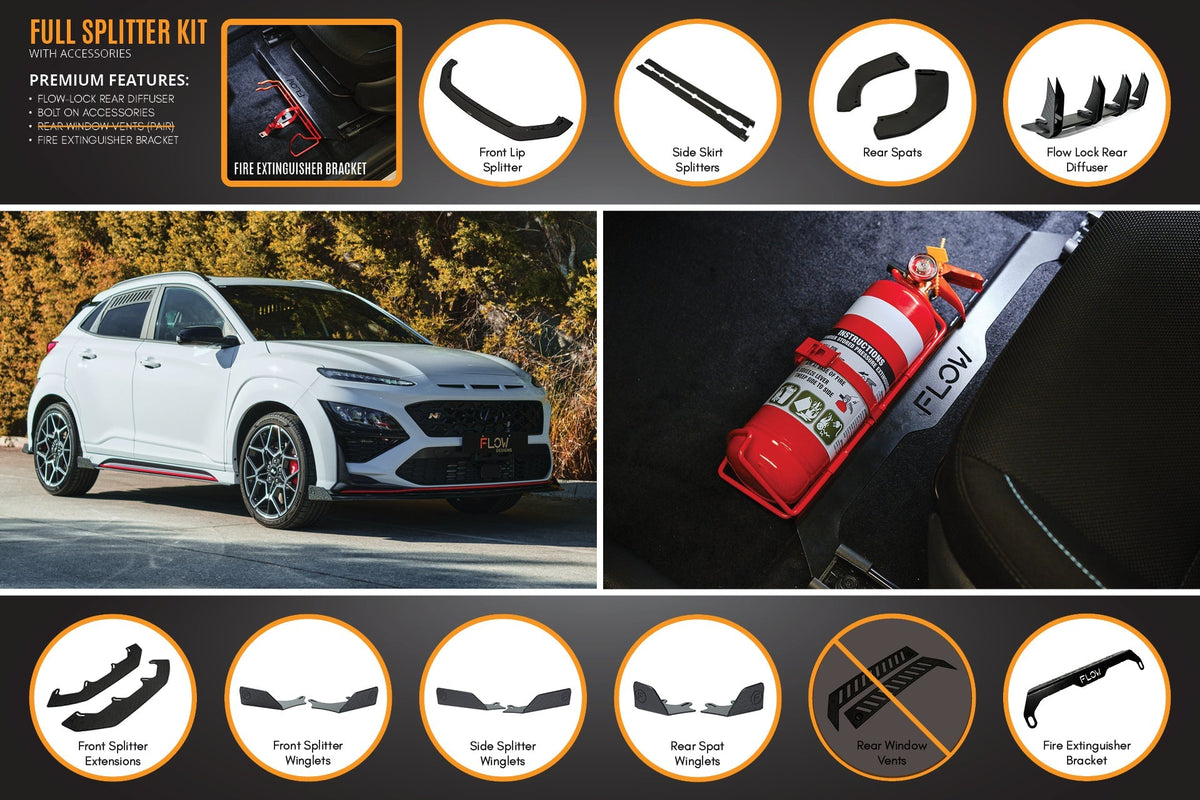 Flow Designs - Kona N Full Lip Splitter Set
