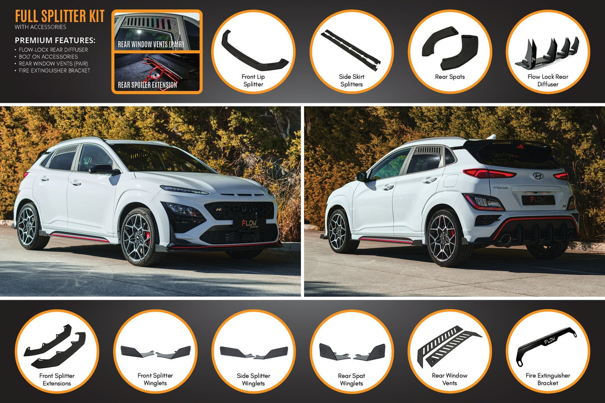 Flow Designs - Kona N Full Lip Splitter Set