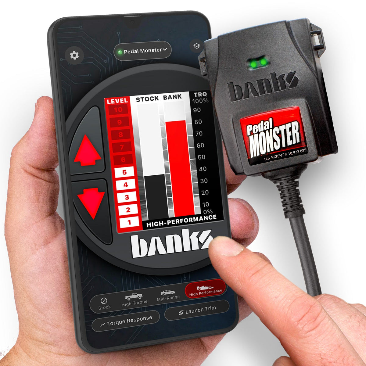 Banks Power Pedal Monster Kit TE Connectivity MCON 1.2  / CONFIG 1 /  6 Way - Use w/Phone - 64370 - Image 1