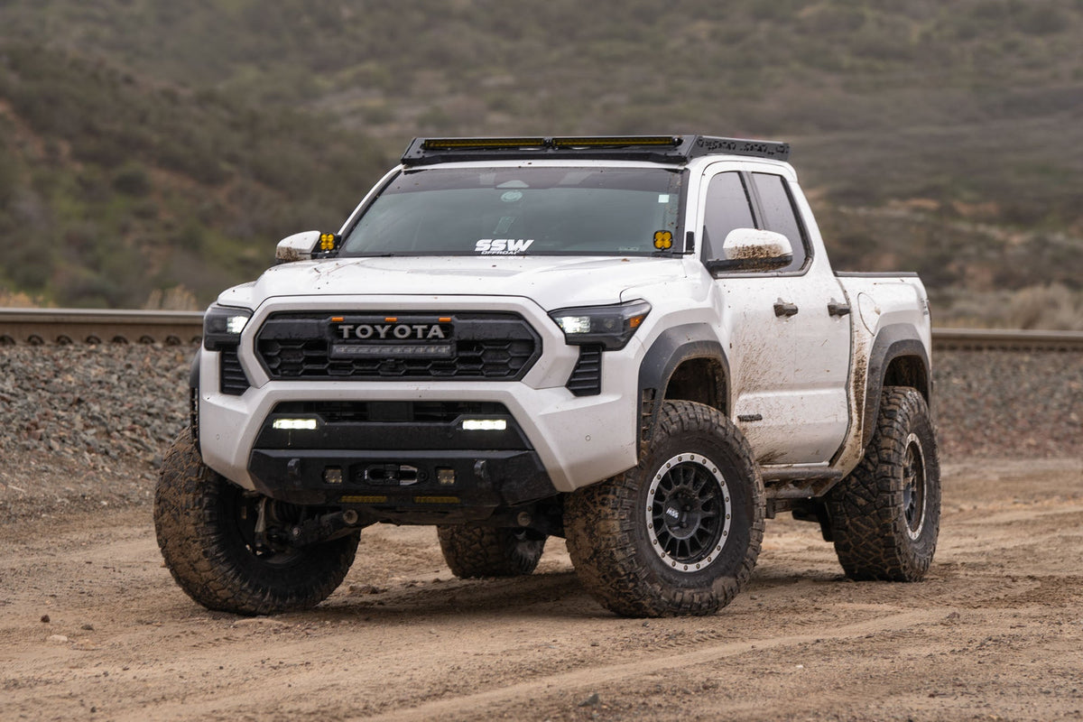 DV8 Offroad - 2024-2026 Toyota Tacoma Double Cab Rock Sliders - SRTT1-04