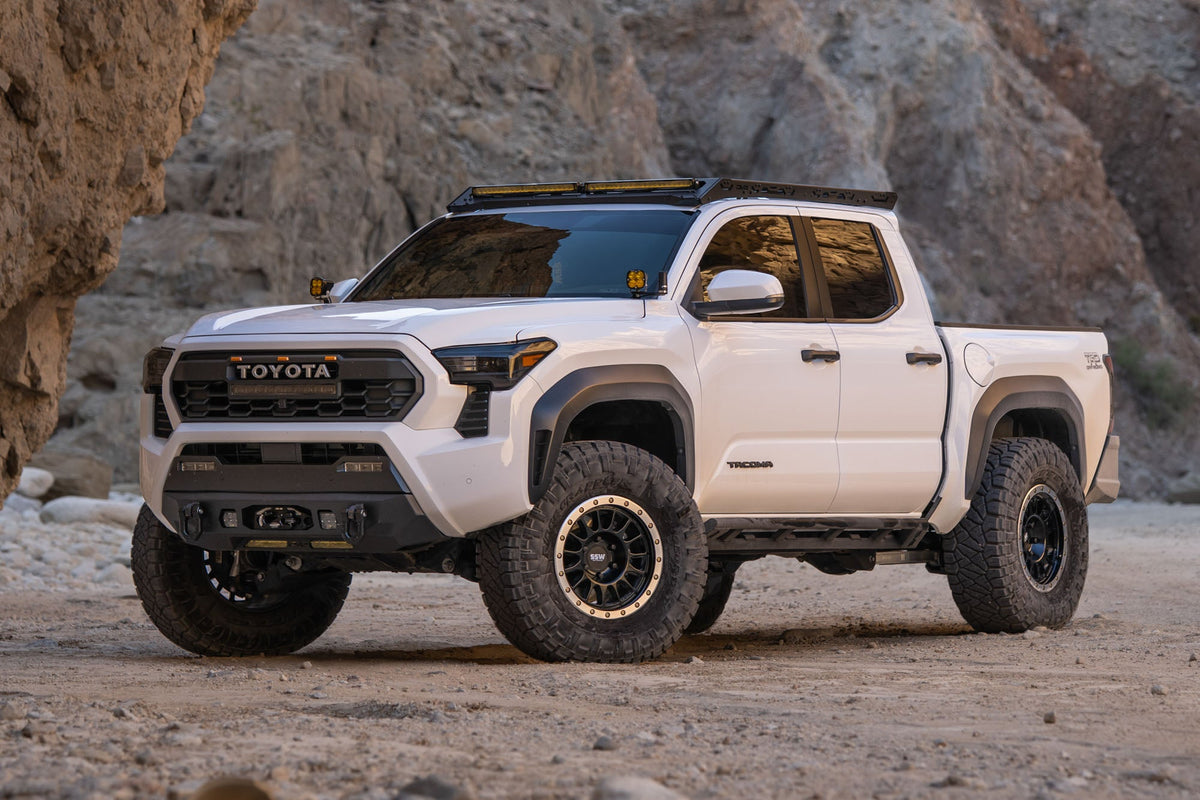 DV8 Offroad - 2024-2026 Toyota Tacoma Double Cab Rock Sliders - SRTT1-04