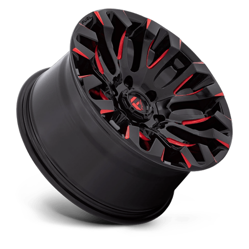 Fuel Off-Road D829 18X9 Gloss Black Milled W/ Red Tint 6x135 +1mm