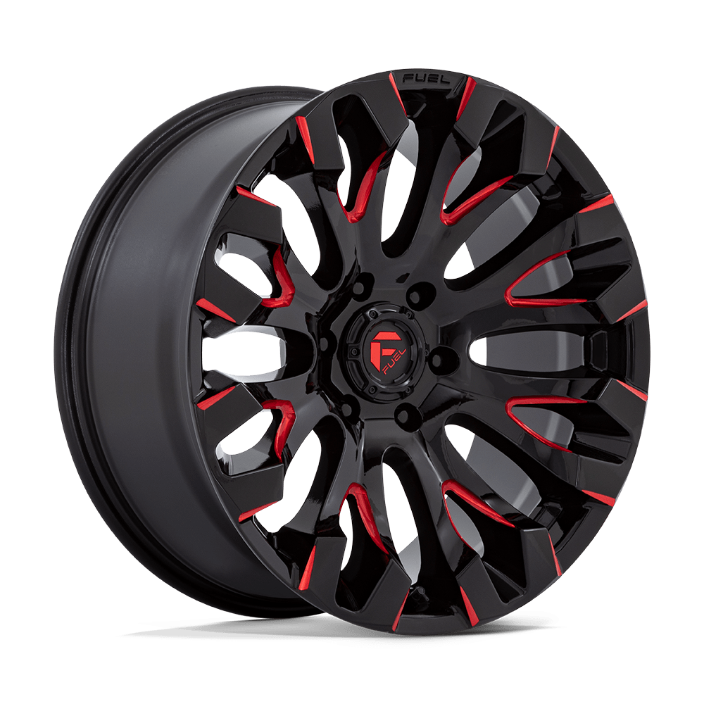 Fuel Off-Road D829 20X9 Gloss Black Milled W/ Red Tint 6x135 +1mm