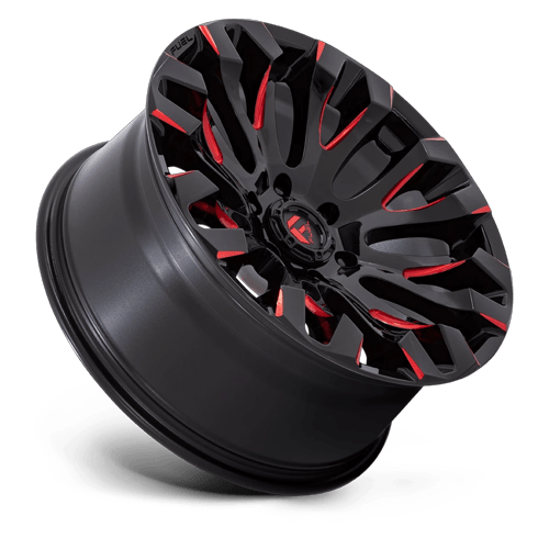 Fuel Off-Road D829 20X9 Gloss Black Milled W/ Red Tint 6x135 +1mm