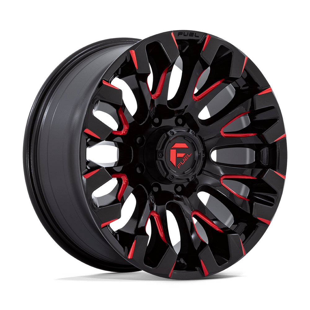 Fuel Off-Road D829 20X9 Gloss Black Milled W/ Red Tint 8x165.1 +1mm
