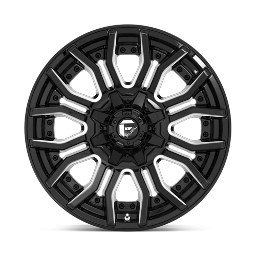 Fuel Off-Road Aluminum Wheels 20X10 Rage D711 Gloss Black Milled
