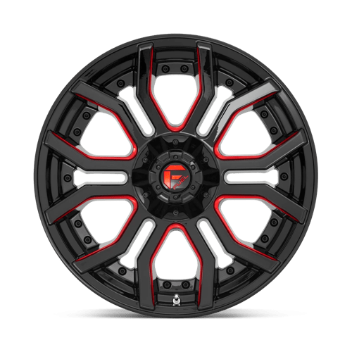 Fuel Off-Road D712 20X9 Gloss Black W/ Red Tint 5x127/5.5 +1mm
