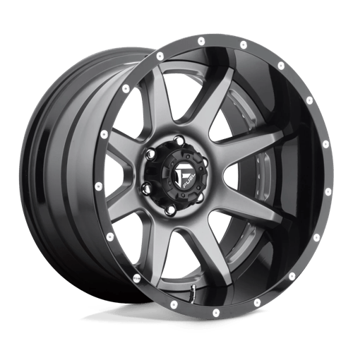 Fuel Off-Road Aluminum Wheels 22X14 Rampage D238 Matte Gunmetal Black Lip