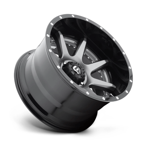 Fuel Off-Road Aluminum Wheels 22X14 Rampage D238 Matte Gunmetal Black Lip