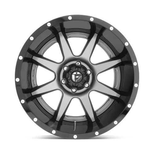 Fuel Off-Road Aluminum Wheels 22X14 Rampage D238 Matte Gunmetal Black Lip