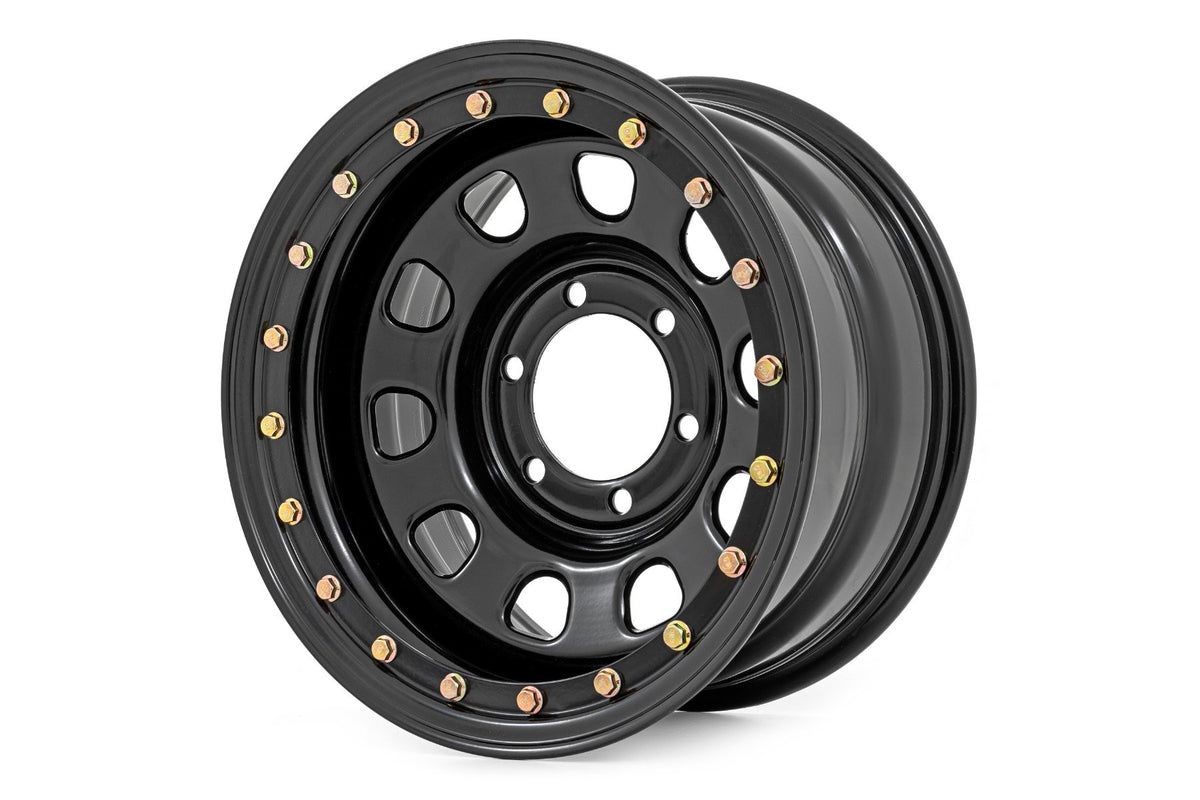 Rough Country - Steel Simulated Bead Lock Wheel Black