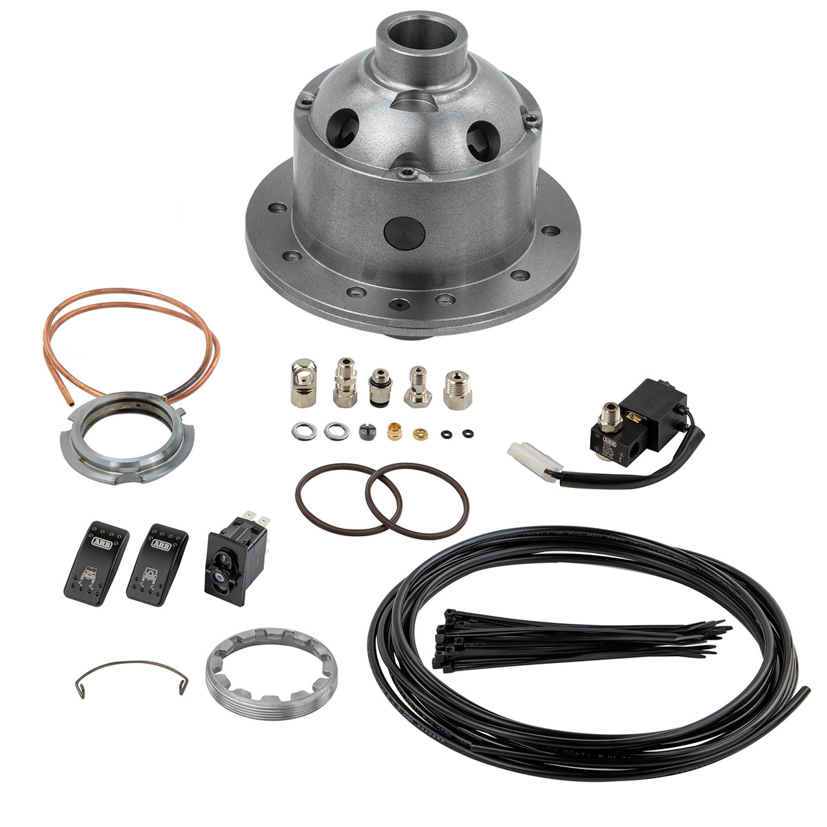 ARB Airlocker 24Spl Banjo L/Rover S/N - RD128 for 1994-2004 Land Rover Discovery - front view
