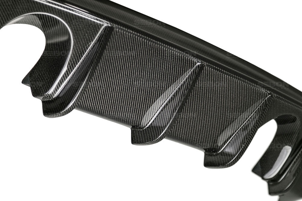 Seibon 15-16 Ford Focus OE-Style Carbon Fiber Rear Bumper Lip - RD16FDFO-OE