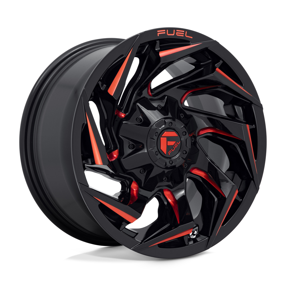 Fuel Off-Road D755 20X10 Gloss Black Milled W/ Red Tint 6x135/5.5 -18mm