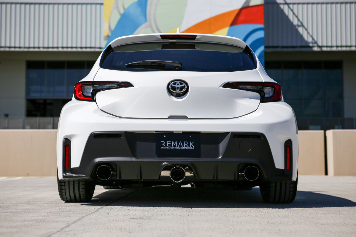 REMARK Catback Exhaust, Toyota GR Corolla, Elite Spec Stainless Center Cover - RK-C3076T-05S