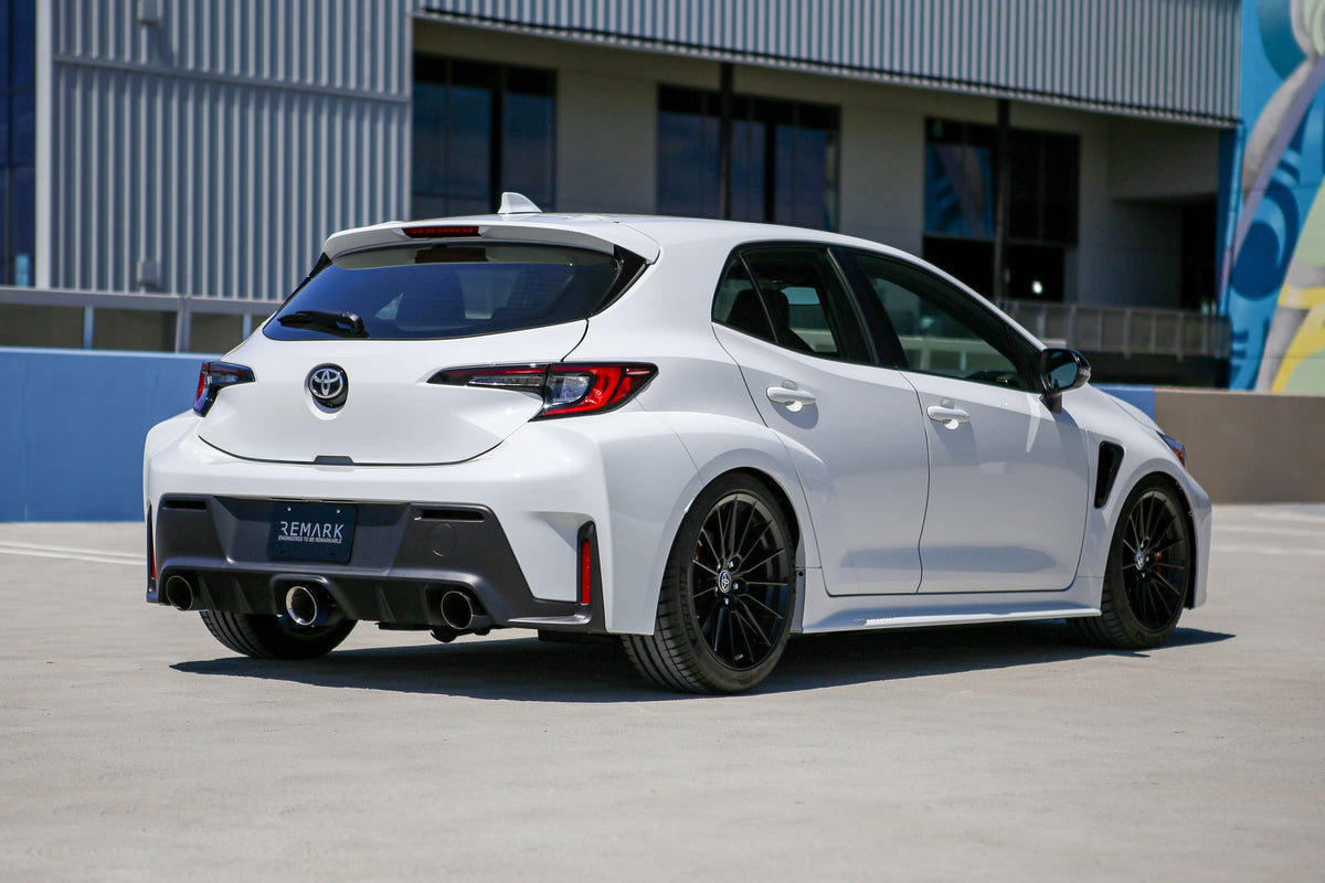 Remark 2023+ Toyota GR Corolla Elite Spec Cat-Back Exhaust w/ Outer Polished & Center Burned TI Tips - RK-C3076T-05