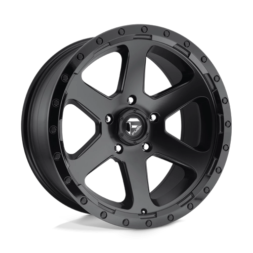 Fuel Off-Road Aluminum Wheels 20X9 Ripper D589 Matte Black Gloss Black Lip