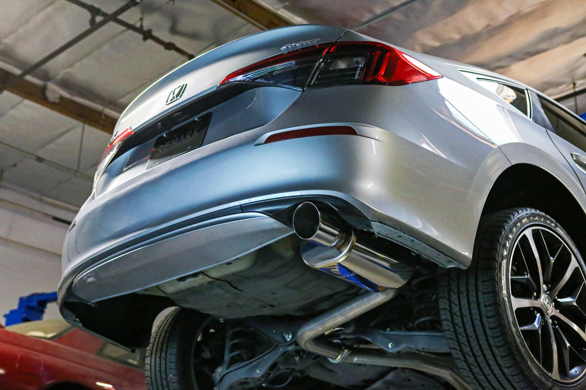 REMARK 2022+ Honda Civic Sport Sedan (FE2) Sports Touring Spec Catback Exhaust - Burnt Steel Tip - RK-C1063H-11T