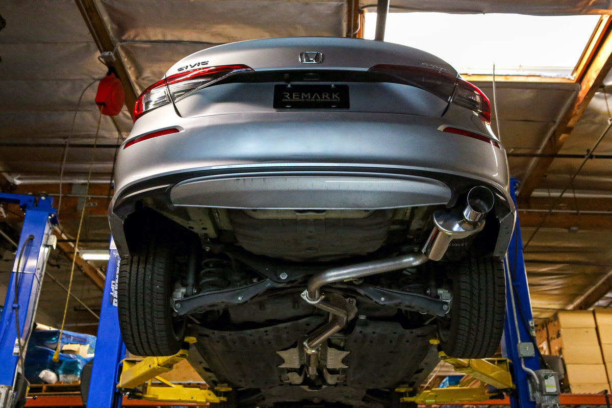 REMARK 2022+ Honda Civic Sport Sedan (FE2) Sports Touring Spec Catback Exhaust - Stainless Steel Tip - RK-C1063H-11