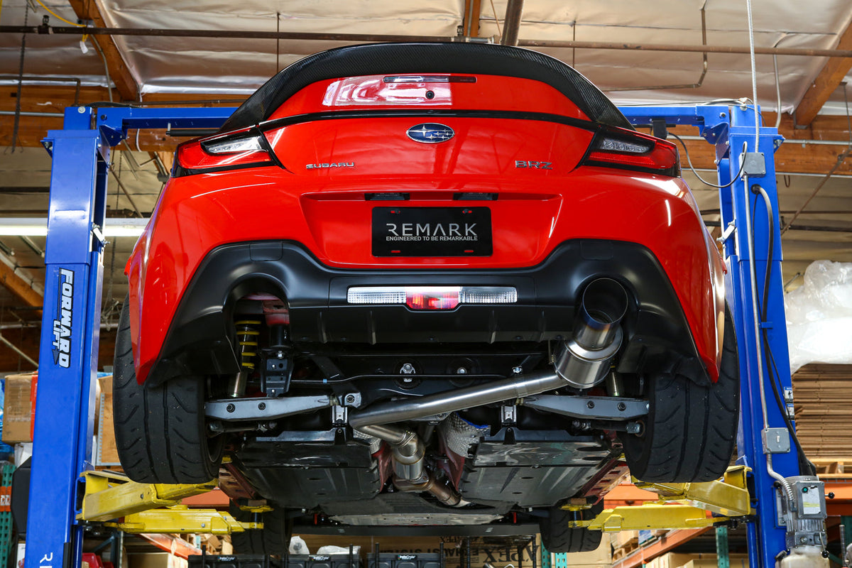REMARK Subaru 2022 BRZ Catback Exhaust - R1 Spec Single - Exit Full Titanium - RK-C1063T-04TF