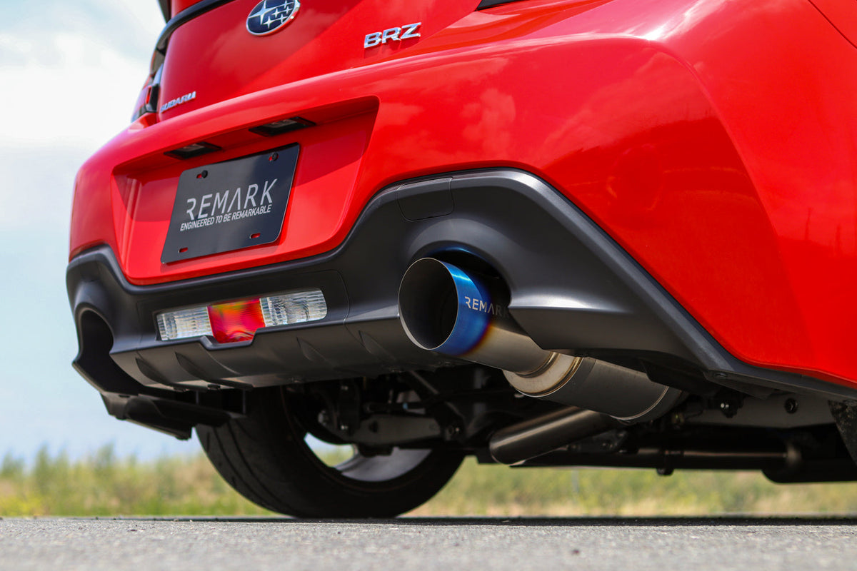 REMARK Subaru 2022 BRZ Catback Exhaust - R1 Spec Single - Exit Full Titanium - RK-C1063T-04TF