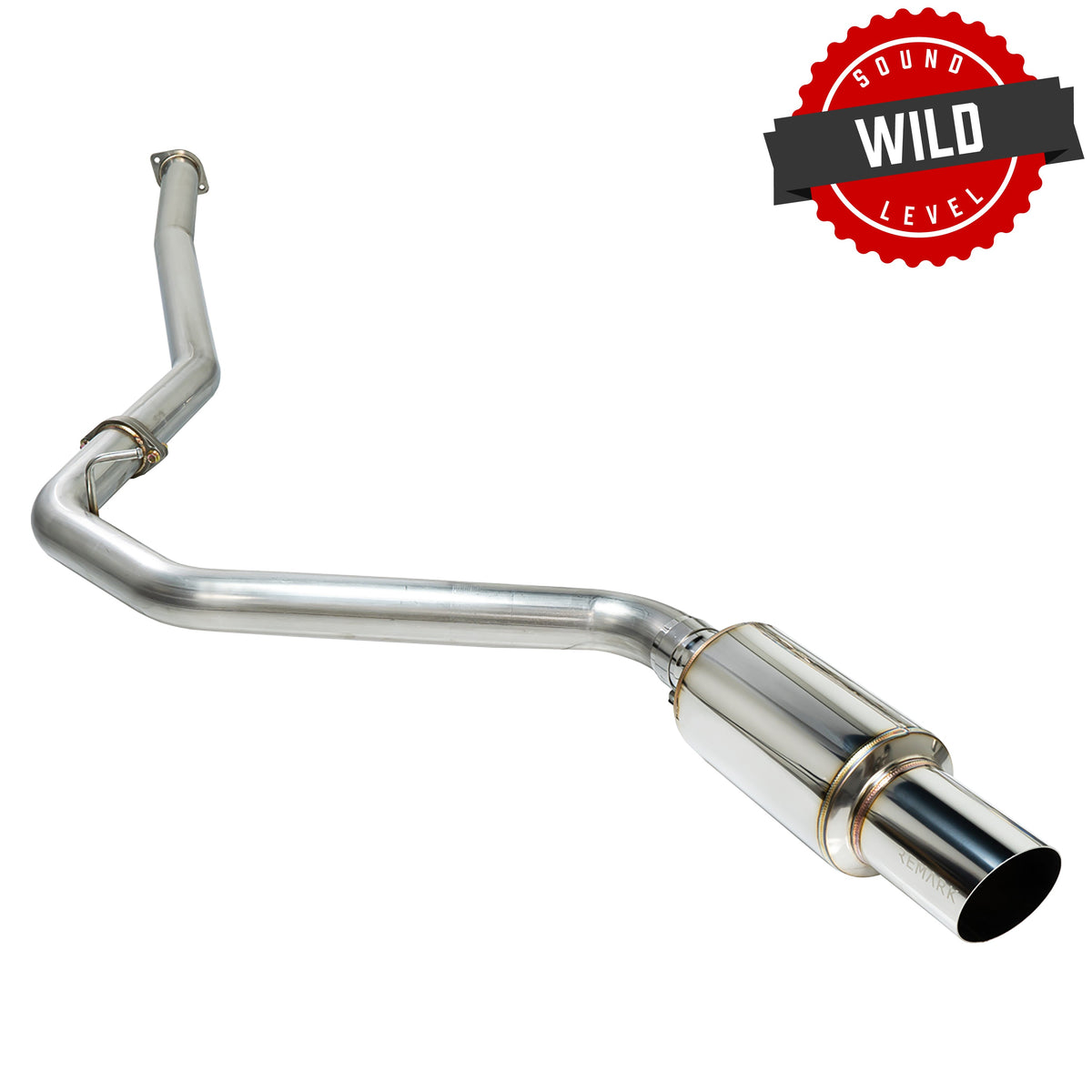 Remark 15-21 Subaru WRX/STI (VA) R1 Spec Single-Exit Stainless Catback Exhaust (Resonated) - RK-C1076S-01C