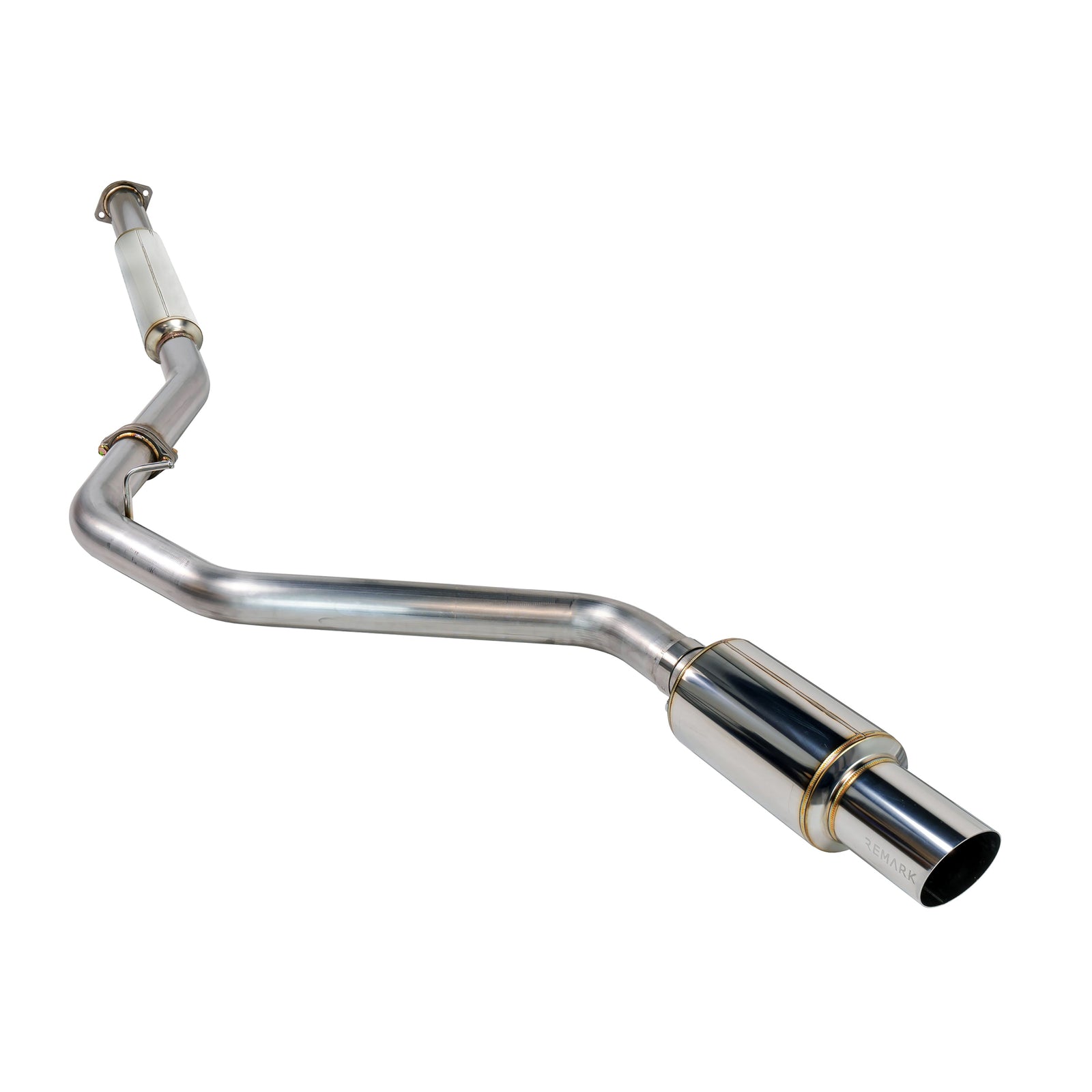 Remark 22+ Subaru WRX (VB) R1 Spec Single-Exit Stainless Catback Exhaust (Resonated) - RK-C1076S-03C