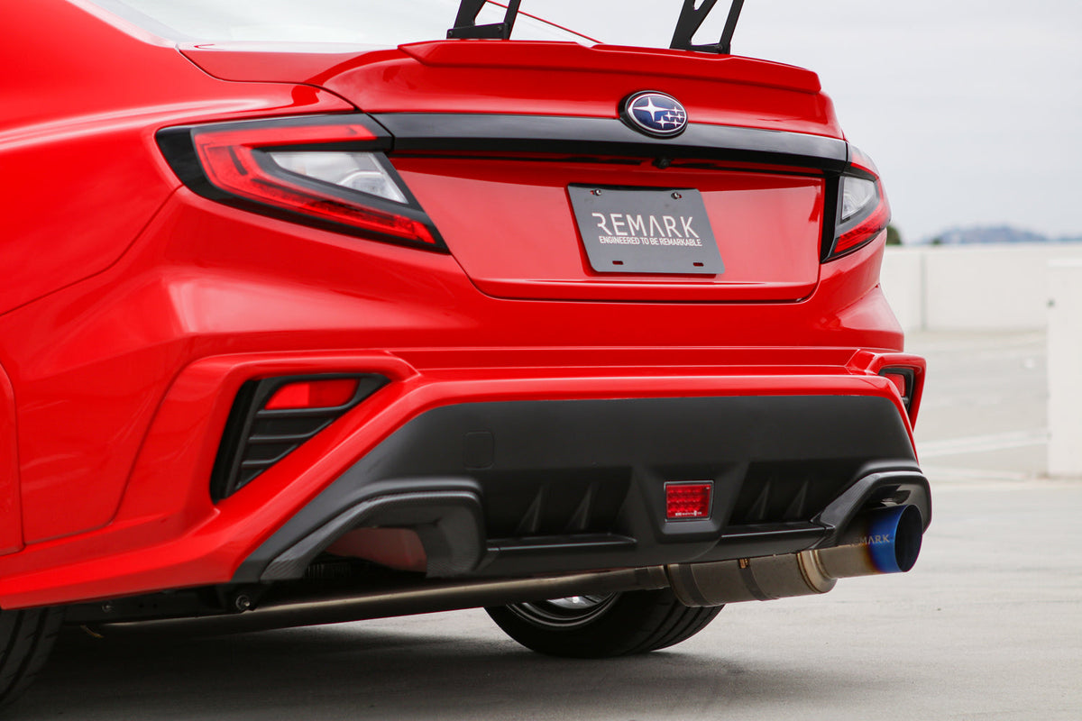 REMARK 2022+ Subaru WRX VB Catback Exhaust - R1 Spec Single-Exit Full Titanium - RK-C1076S-03TF