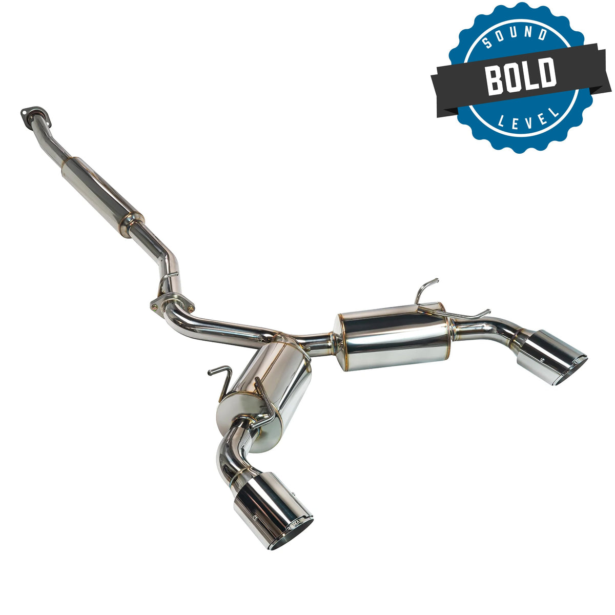 REMARK Elite Spec CatBack Exhaust, Toyota GR86 / Subaru BRZ 2022+, Stainless Steel Tip Cover - RK-C2063T-04