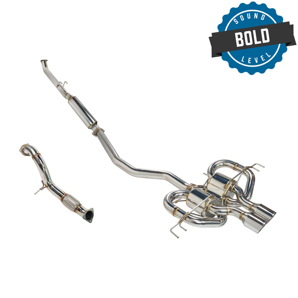 Remark 17-21 Honda Civic Type R FK8 Sports Touring CatBack Exhaust/Front Pipe - Stainless Steel - RK-C2076H-01L