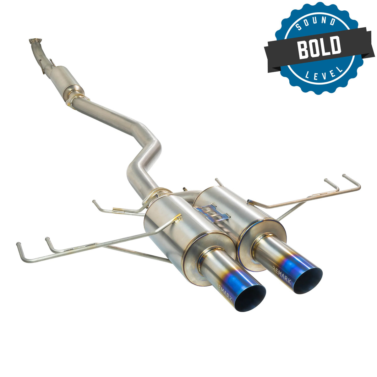Remark 2017+ Honda Civic Type-R FK8 Full Titanium Resonated Cat-Back Exhaust - RK-C2076H-01TC