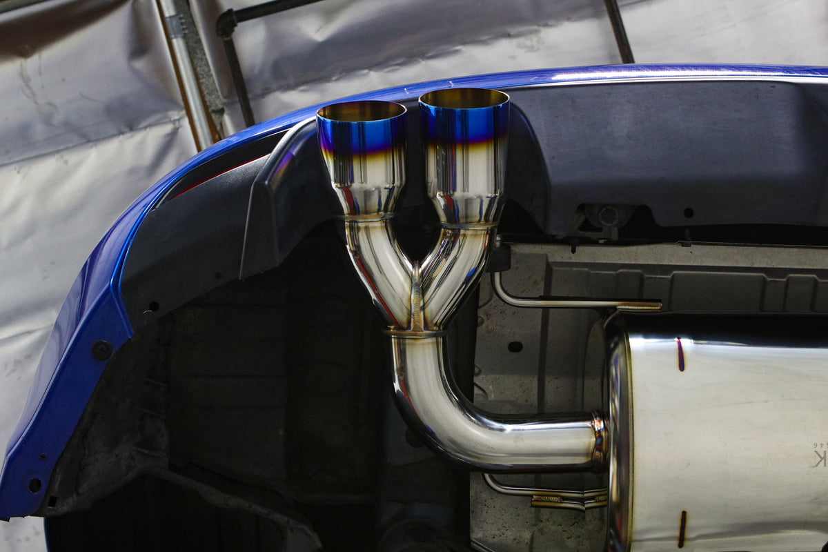 Remark 08-14 Subaru STi GR Hatch Cat-Back Exhaust w/ SS Quad Tips (Non-Resonated) - RK-C4076S-02N