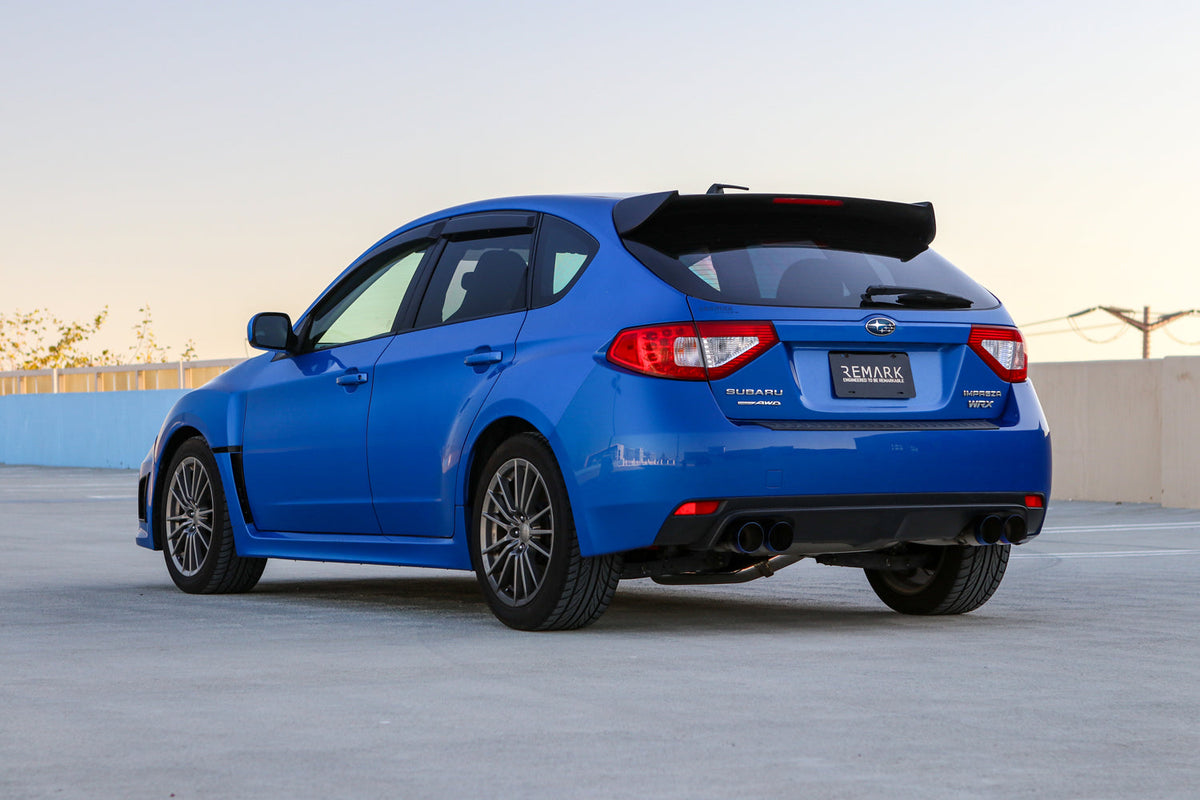 Remark 08-14 Subaru STi GR Hatch Sports Touring Spec - Burnt Quad Tips (Non-Resonated) - RK-C4076S-02TN