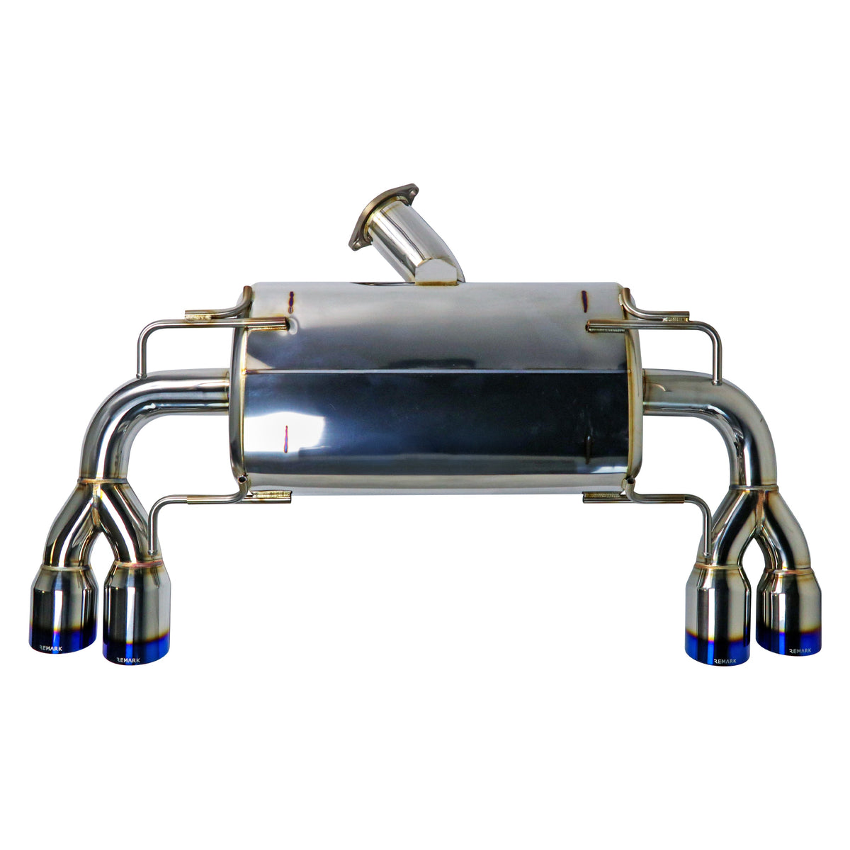 Remark 08-14 Subaru STi GR Hatch Sports Touring Spec - Burnt Quad Tips (Non-Resonated) - RK-C4076S-02TN