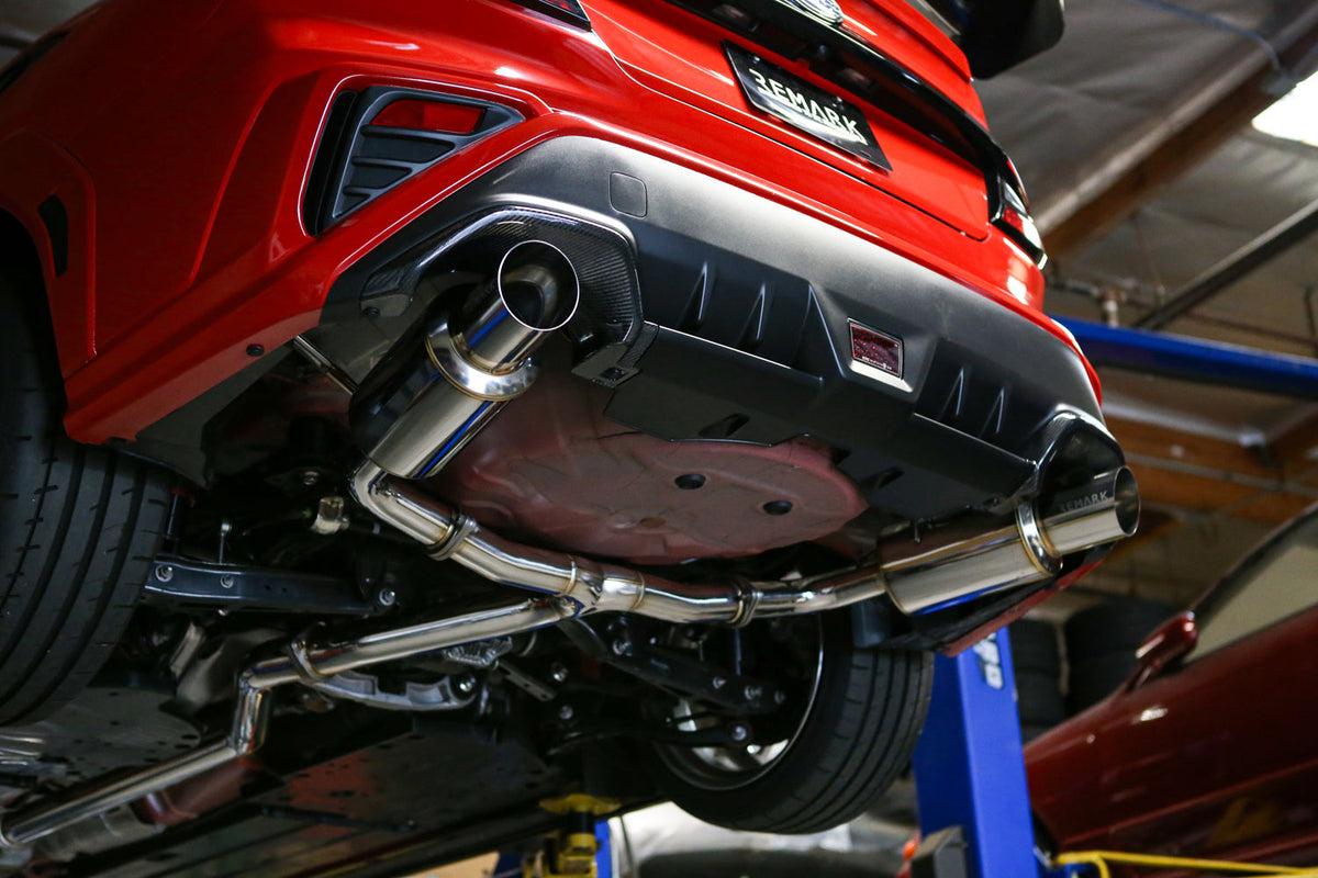 REMARK 2022+ Subaru WRX VB Catback Exhaust - Dual R1 Spec Stainless (Non-Resonated) - RK-C2076S-03