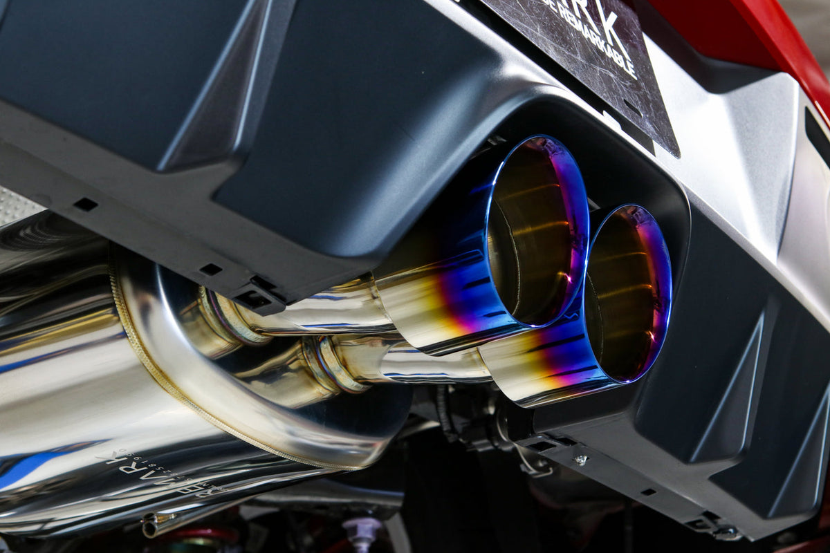 REMARK 23+ Toyota GR Corolla Dual Center Exit w/ Resonator Stainless Steel Catback Exhaust - RK-C2076T-05C