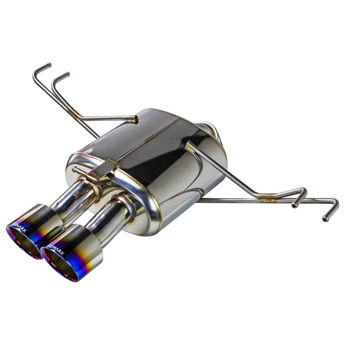REMARK 23+ Toyota GR Corolla Catback Exhaust - Dual Tips Center Exit (Burnt SS) - RK-C2076T-05T